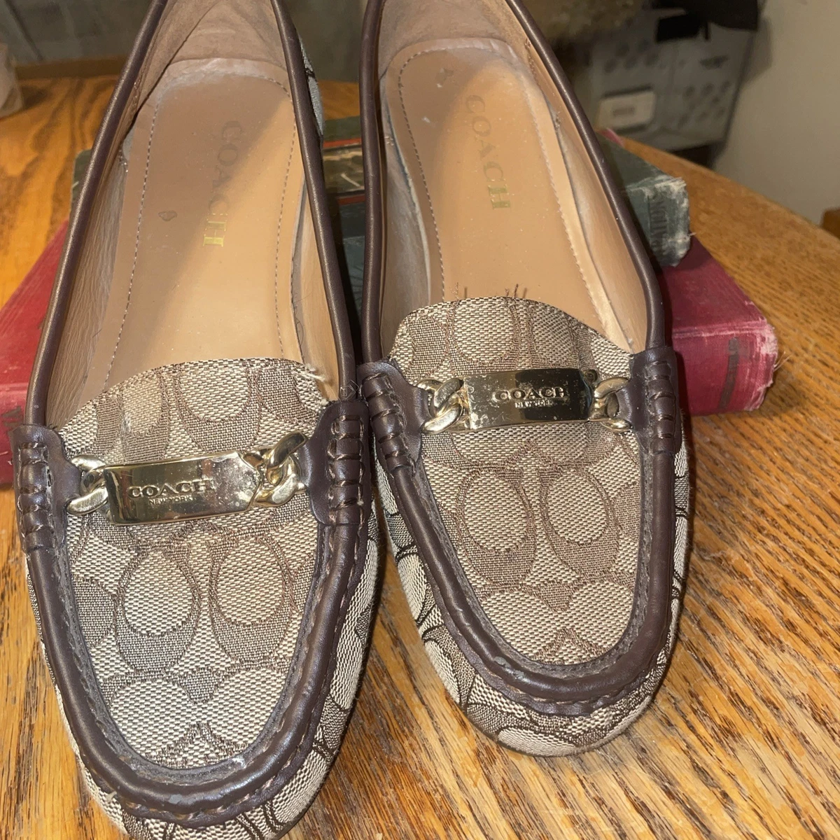 Coach unisex  Navy Corduroy Slip-On Loafers with Silver Horsebit Horsebit Loafer in Sporty Sole - Carrucci Shoes main image 2