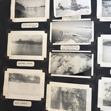 WWII US Military Photo Album Pacific Theater Planes Aircrew HUGE LOT WOW PG6