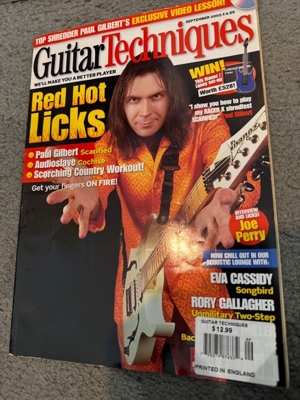 RARE Guitar Techniques Magazine September 2005! Paul Gilbert,Audioslave
