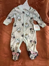 Disney Baby Minnie And Daisy Snaps One Piece 0-3 Months NWT