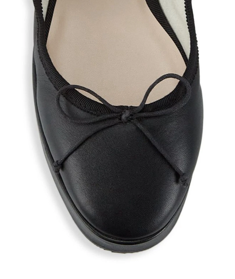 Plataforma de cuero negro para mujer Loeffler Randall Leah Mary Janes - talla 9 Foto 4 de 4