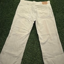 Vintage Levis 517 Bootcut Corduroy Pants Mens 35x31 Fits 34x29 Beige Cowboy