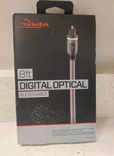 Rocketfish 8' Digital Optical Audio Cable Precise Digital Connection Clear Sound