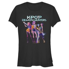 Junior's KPop Demon Hunters Girls Group Shot T-Shirt