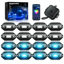 8-16 Pods C1 RGBW 4-IN-1 LED Rock Lights Off-Road Underbody Lights w/APP Control