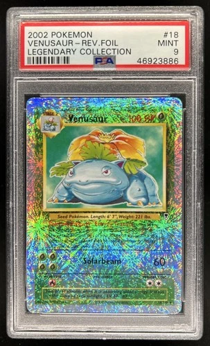 2002 Pokemon Legendary Collection Venusaur Reverse Holo #18/110 PSA 9