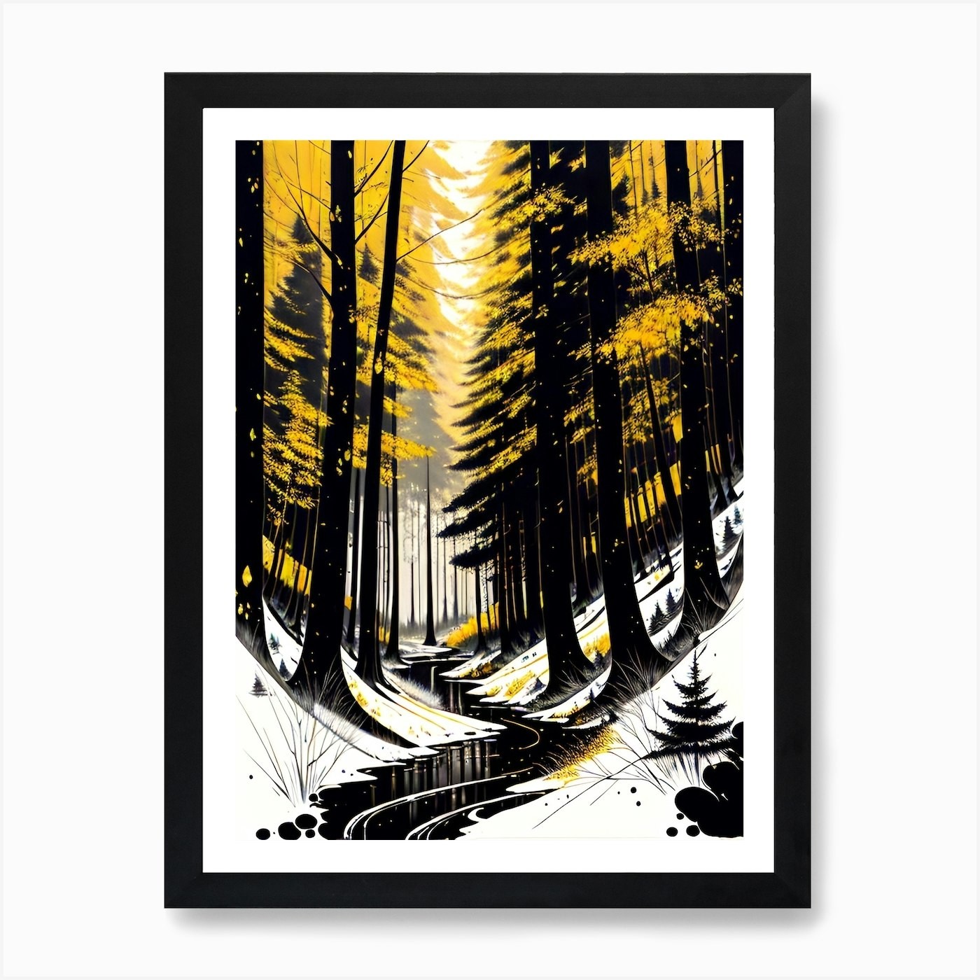 'The Forest' 1 Art Print Framed Wall Art Poster Canvas Print Picture