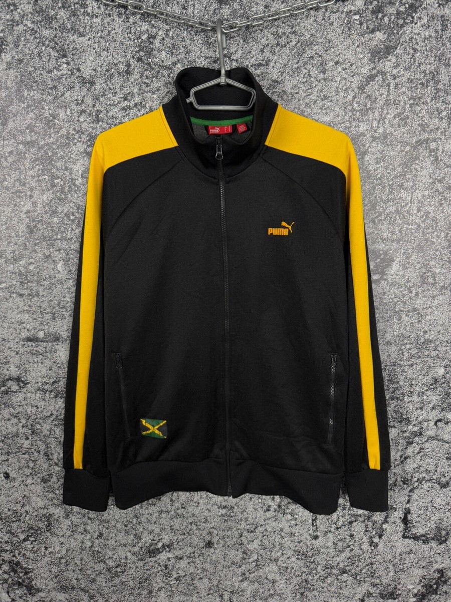 トップス archive puma track jacket brown yellow PUMA - Mens MCFC Ftblheritage T7 Track Jacket, Color Fresh