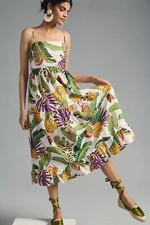 NWT Anthropologie Farm Rio Striped Forest Maxi Dresssize XL