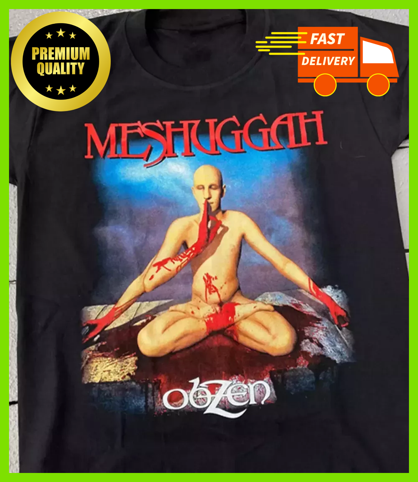 Meshuggah obZen Black Short Sleeve Band T-Shirt