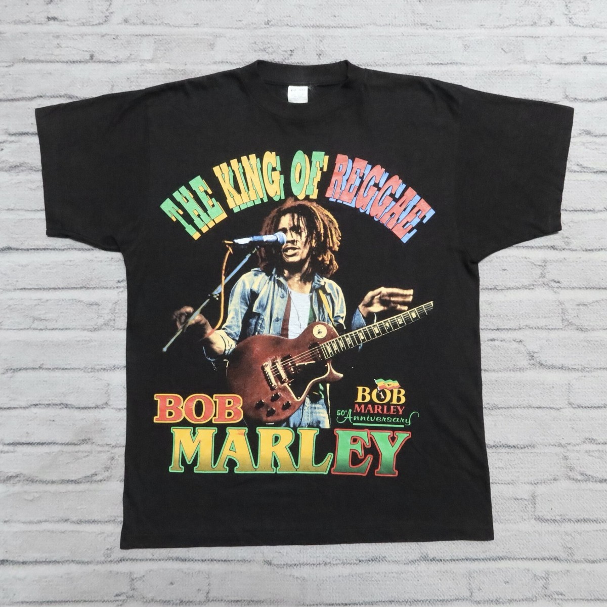 Vintage Bob Marley King of Reggae Rap Tee Shirt Songs of Freedom