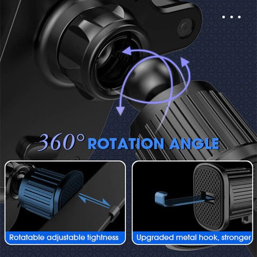 Universal Air Vent Hook Car Holder Mount Stand Bracket Mobile Phone Clip Cradle - Zdjęcie 6 z 9