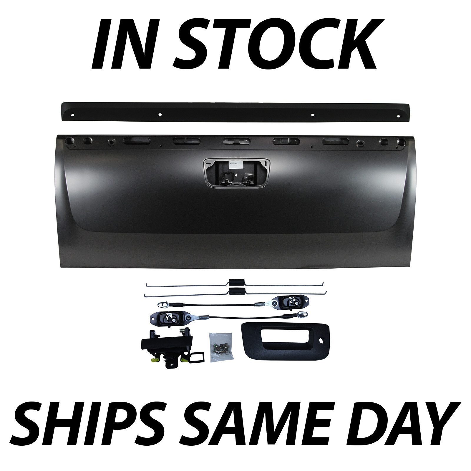 NEW Primered - Steel Tailgate Assembly for 2007-2013 Silverado Sierra w/ Lock
