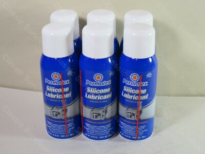 Permatex 80070 Silicone Spray Lubricant 10oz Aerosol Spray Can Case of 6