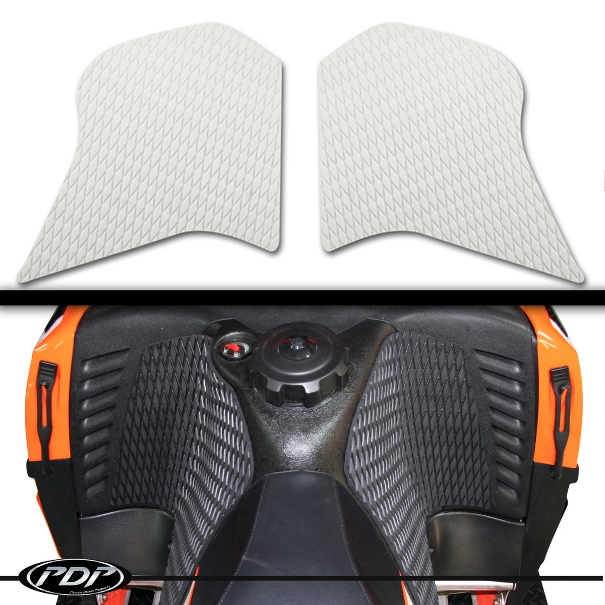 即納 Arctic Cat 05-11 ニーパット　膝ガード　グリーン　m7 m8 m1000 05 - 11 Arctic Cat M-SERIES HCR PDP Diamond Grip SNOWMOBILE