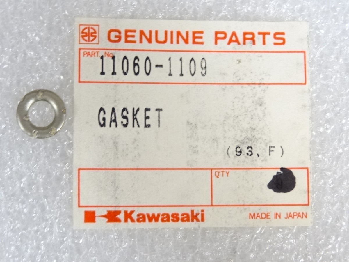 Kawasaki NOS NEW 11060-1109 Gasket 6.2x11.5x1.5 EL EN KL KEF KLF