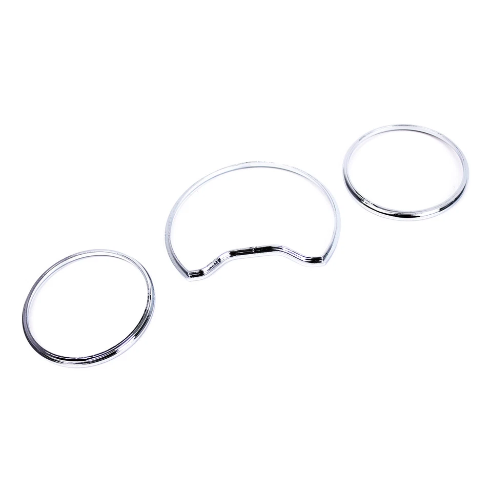 Para Mercedes Benz W210 W202 S210 Euro Chrome medidor de velocímetro mostrador anéis acabamento - Imagem 2 de 4