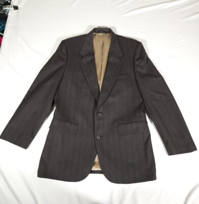 Rue Royal Nino Cerruti Sport Coat Jacket Blazer Adult 40R Two Button Mene