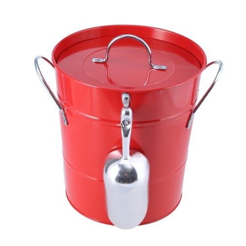 Metal Ice Bucket with Shovel and Lid Drink Coolers Beverage Tub Wine Bucket - Picture 6 of 12