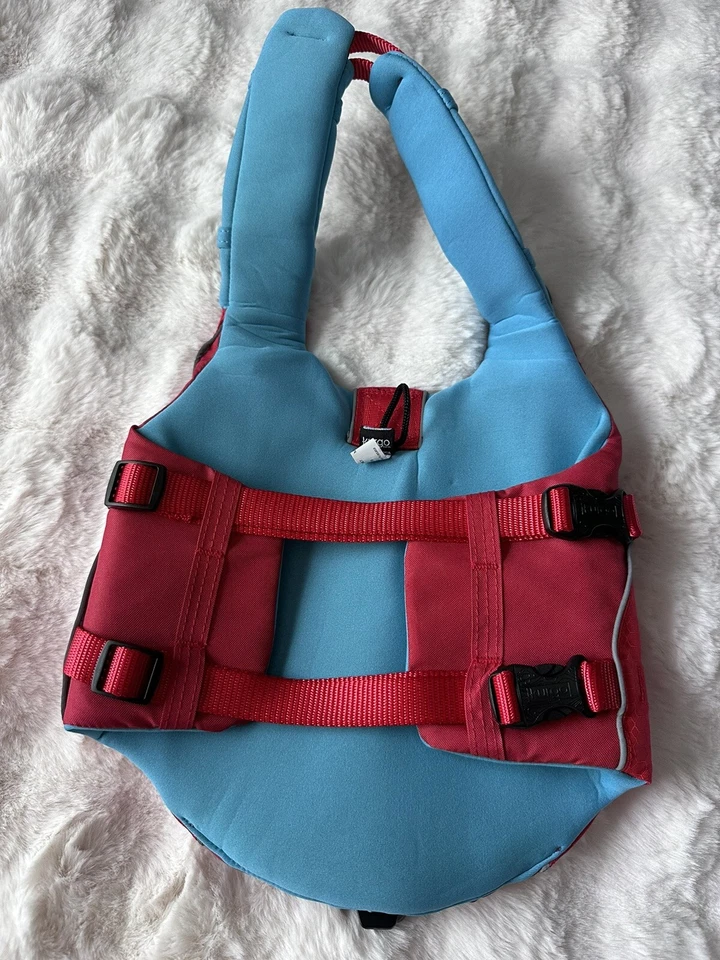 Kurgo Life Vest And Coat in One for Dogs Surf N Turf Coat Life Jacket Red Size S - Image 4 of 4