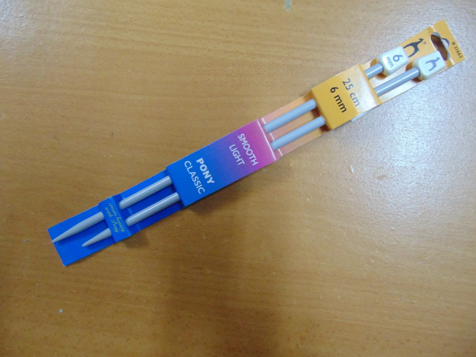 Pony Knitting Needle`s  25cm 6 mm (Pair)