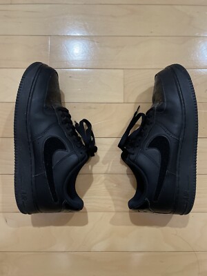 Size 8.5 - Nike Air Force 1 '07 LV8 Low Removable Swoosh - Black Gold