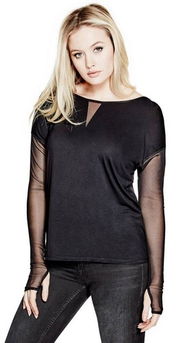 guess sheer top