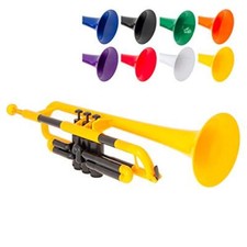 pInstruments PTRUMPET2Y Trumpet Lightweight, Ergonomic Grip- Standard, Yellow