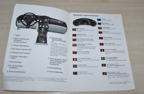 Manual de seguridad y guía rápida en el automóvil Saab 9-3 folleto folleto de Suecia - Imagen 2 de 8
