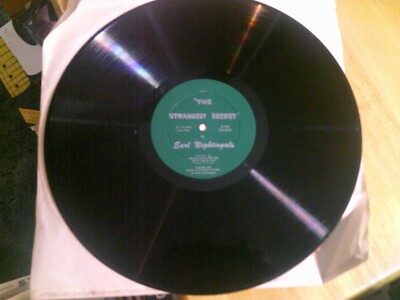 The Strangest Secret by Earl Nightingale 33 1/3 RPM long play LP 1958