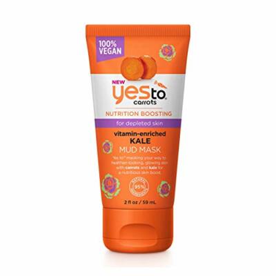 Yes To Carrots Nutrition Boosting 100% Vegan Vitamin-Enriched Kale Mud Mask 2oz