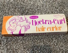 Vintage 1970s Standard Electra-Curl Electric Hair Curler. Model 100 3 Curl Sizes