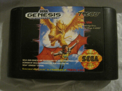 Rare~Treco Sorcerer's Kingdom-Sega Genesis~Game Only~FL~LBDEM | eBay