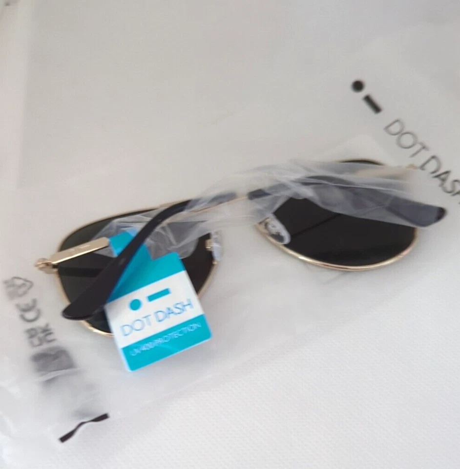 Gafas de sol Dot Dash Aerogizmo unisex estilo aviador - doradas/negras Foto 3 de 3