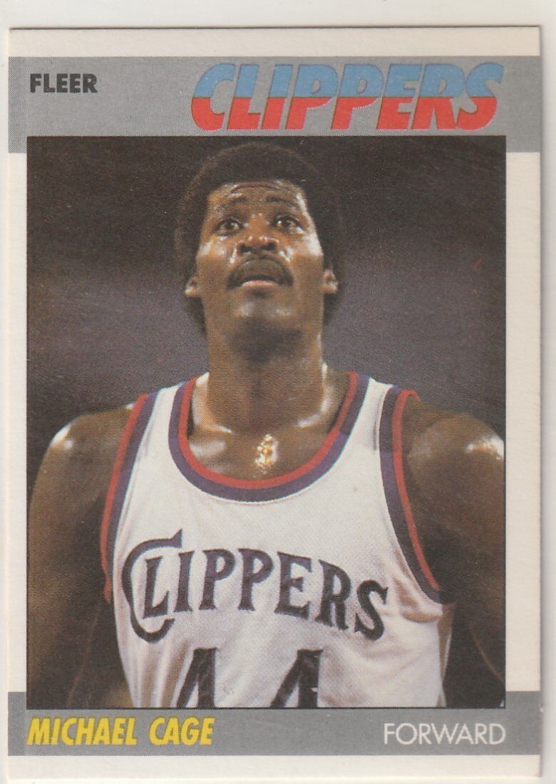 1987-88 FLEER  MICHAEL CAGE   #15     NM/MT  INV 1,273