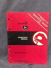 John Deere 524 Snow Blower Operator's Manual   OM-TY20710 Issue G4