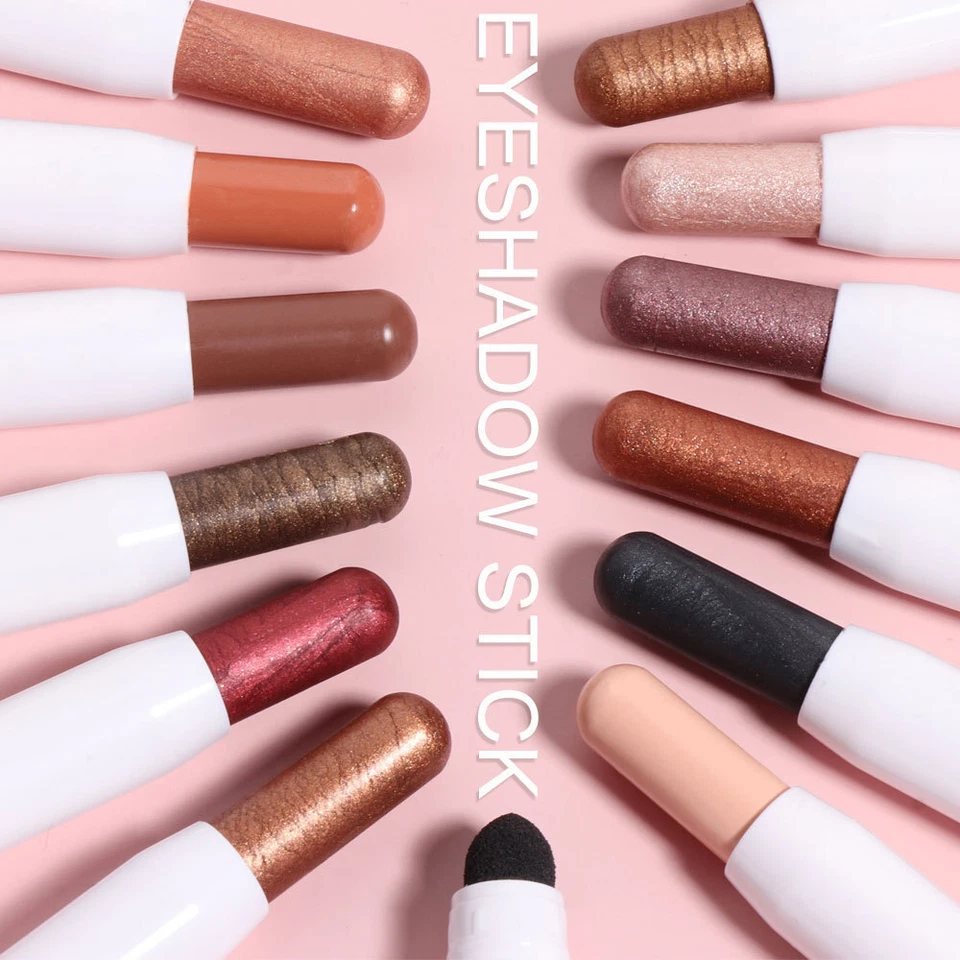 New Waterproof Eye Shadow Pencil Stick Sets Matte High light Pearl Eyeshadow Pen - Image 2 of 4