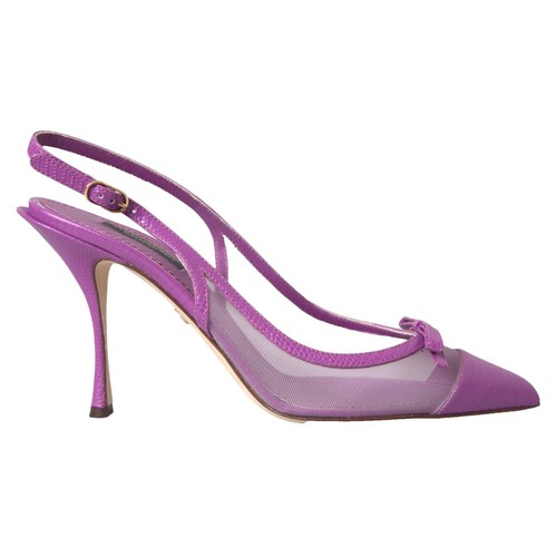 Dolce & Gabbana Purple Velvet Crown Embroidery Loafers Men display picture 2
