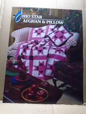 Annie's Attic Ohio Star Afghan  Crochet Pattern Leaflet Quilt  Afghan Club