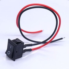 ON/Off 2Pin Latching Square SPST Toggle Rocker Switch Snap with Wires KCD1-X-F