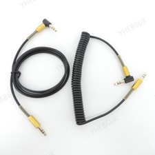 3.5mm 3pole stereo Jack Male to male extend spring cable connector Speaker 13H