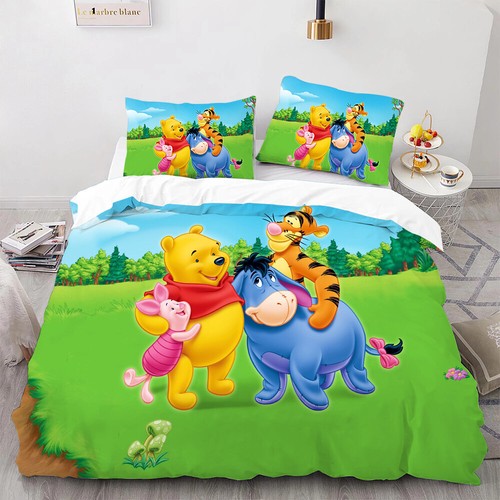 3D Winnie pooh Duvet Cover Pillow Case Bedding Set Tigger 3-piece Bedroom duvets - Picture 5 of 18