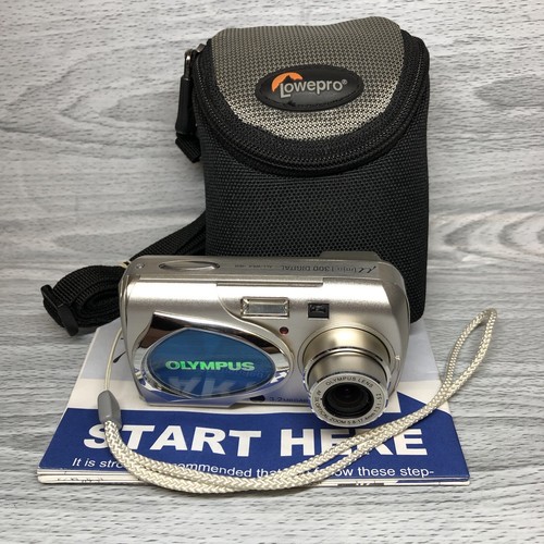 Olympus Mju 300 3.2MP All Weather Digital Compact Camera Silver/Blue