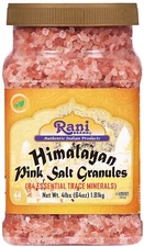 Rani Himalayan Pink Salt Granules 64oz (4lbs) 1.81lbs PET Jar