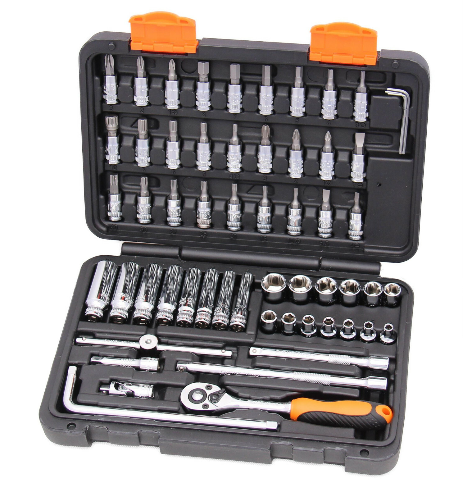 Franklin 59 Piece 1/4in Drive 6 Point Standard & Deep Socket Set 4 - 14mm XF1059