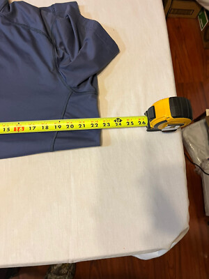 REIページ REI Men's SS 1/4 Zip Pullover Biking Hiking Shirt Blue Large