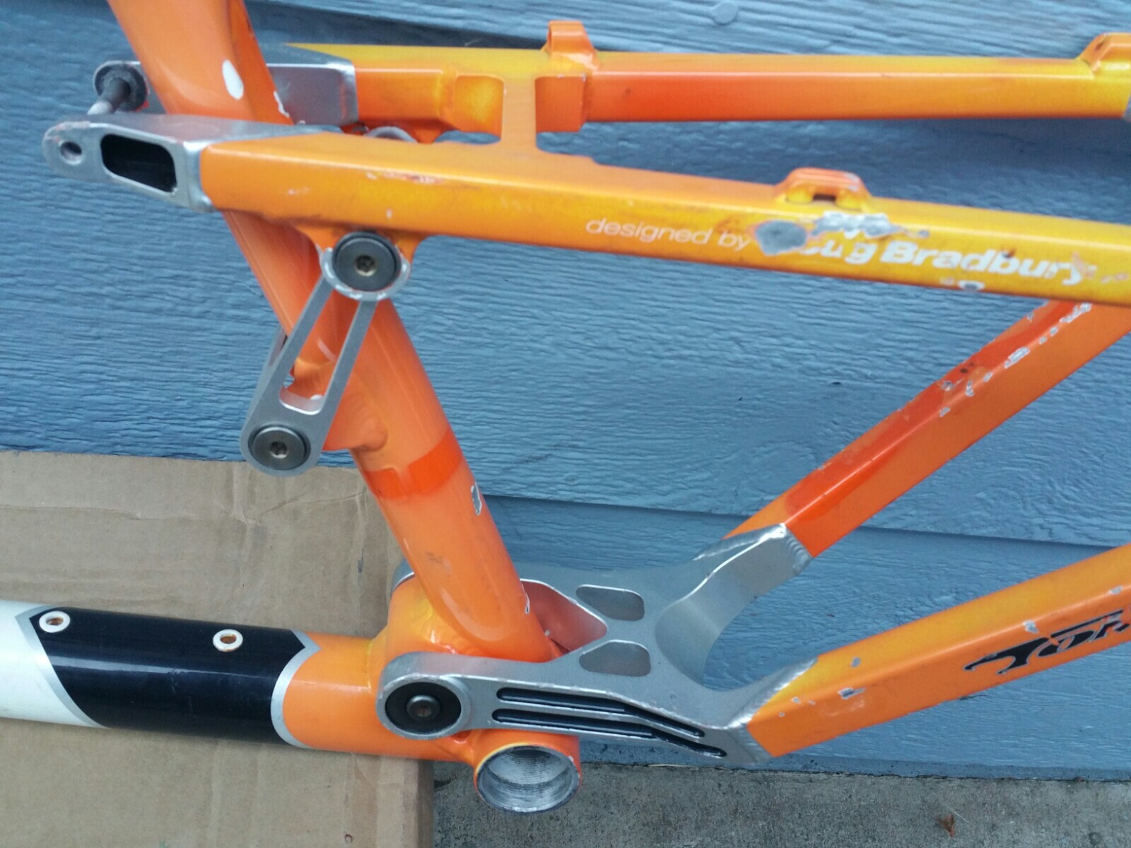 Vintage Tomac 98 Special Full Suspension Mountain Bike Frame Aluminum