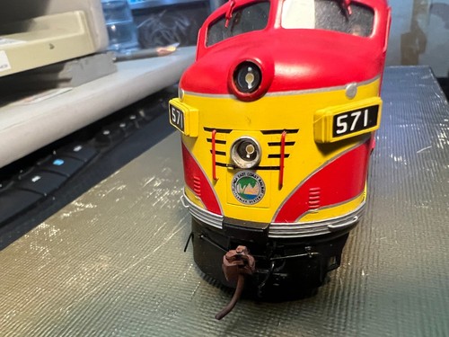 BRASS HO Brass Model - Oriental FEC EMD FP-7-A # 671 FACTORY PAINTED - Picture 4 of 10
