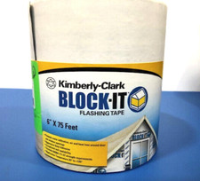 Kimberly-Clark BLOCK-IT Flashing Tape, 6 inches by 75 feet, 1 roll