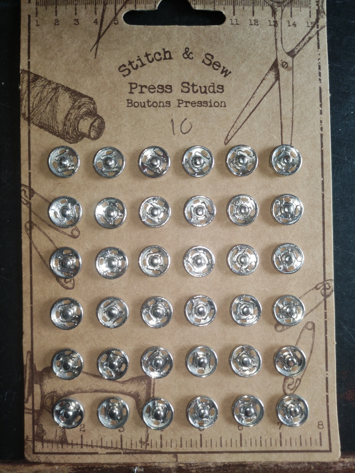 24 36 metal press studs fasteners 6mm 7mm 8mm,10mm,11mm,13mm 15mm